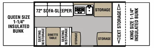 Forest River Viking Epic 2405ST floor plan