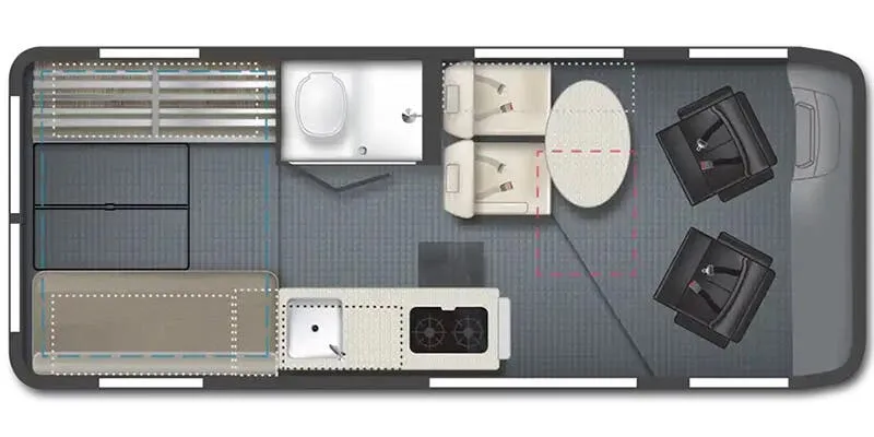 2025 Winnebago Solis NPF 59P - Floor plan