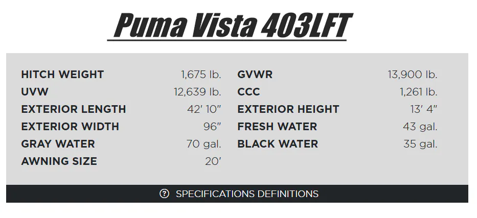 2026 Forest River Puma Vista 403LFT, Photos photo 34