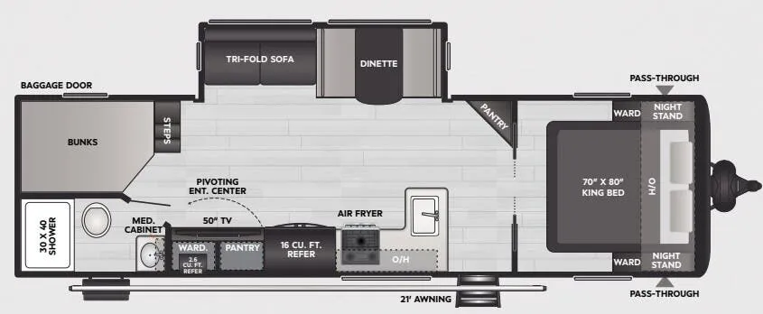 2025 Keystone Coleman Legacy 2900BH floor plan