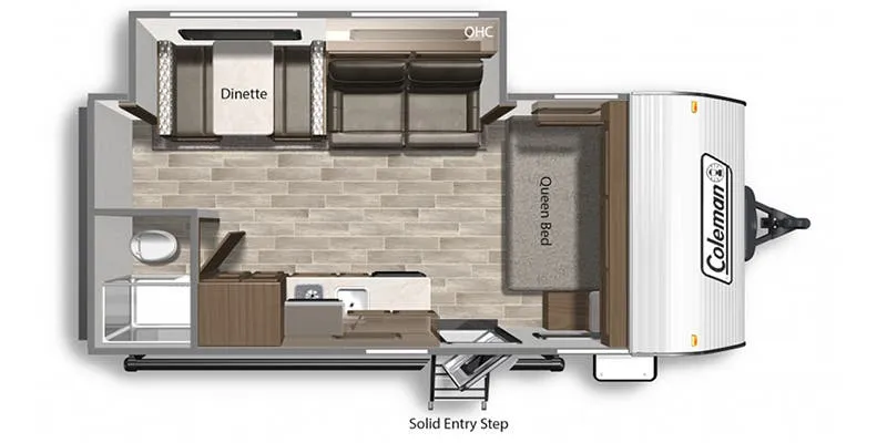 2020 Dutchmen Coleman Lantern LT 18FQ - Floor plan