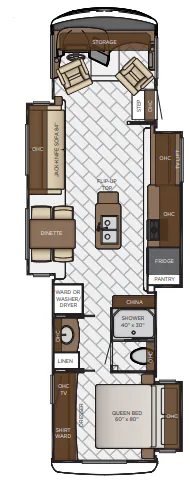 Newmar Canyon Star 3627 floor plan