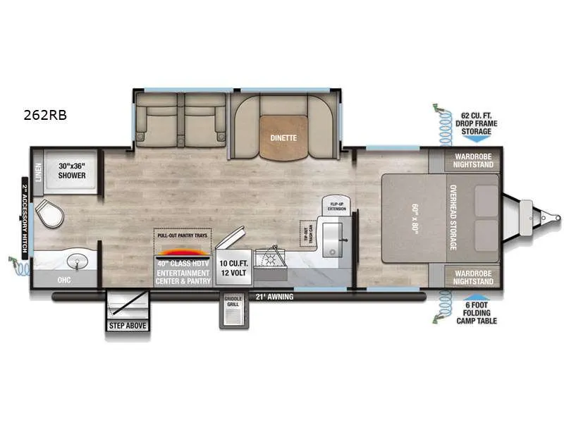 2026 Alliance RV Delta 262RB - Floor plan