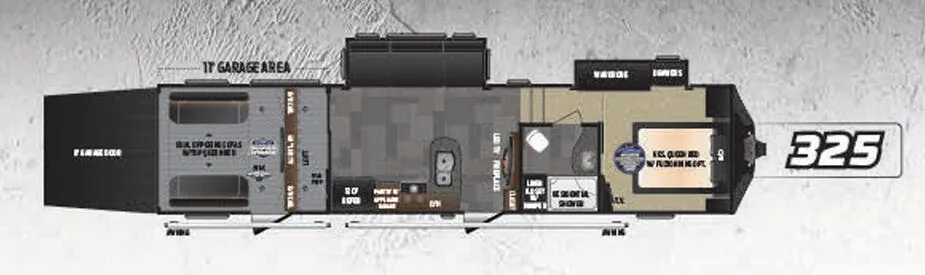 Keystone Fuzion 325 floor plan