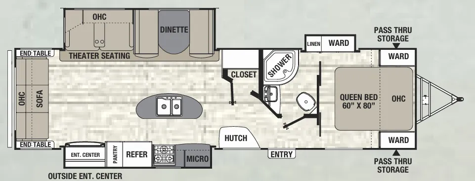 Coachmen Freedom Express Maple Leaf Edition 322 RLDSLE floor plan