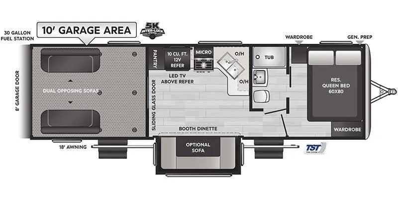 Keystone Fuzion Impact 28V floor plan