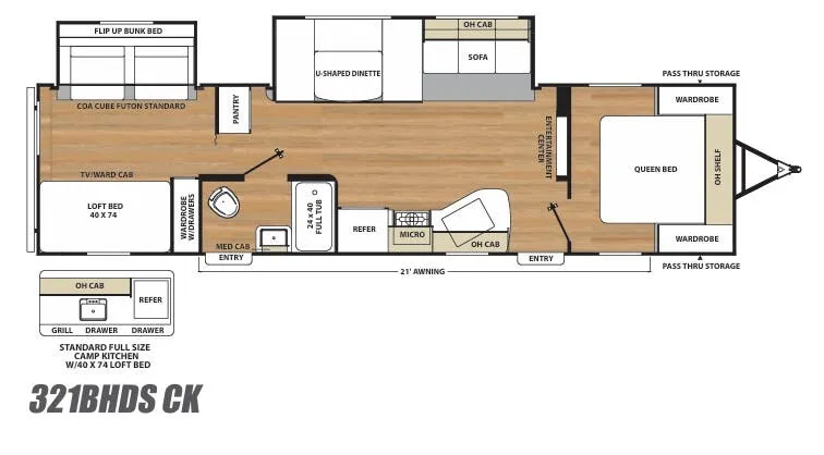 Coachmen Catalina SBX 321BHDSCK floor plan