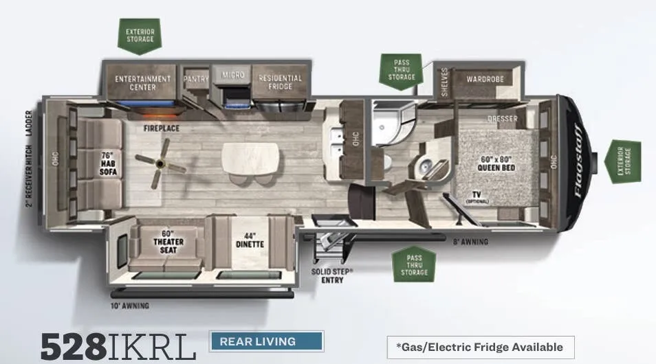 Forest River Flagstaff Super Lite 528IKRL floor plan
