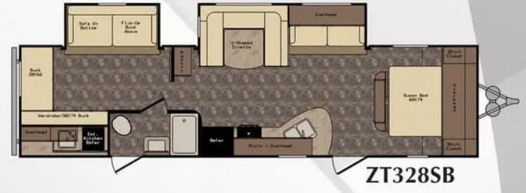 CrossRoads Z-1 1 ZT328SB floor plan