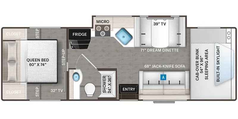 2023 Thor Motor Coach Quantum LC LC28 - Floor plan
