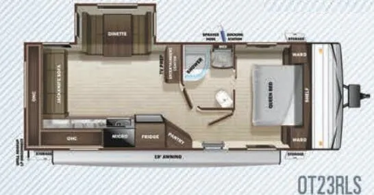 Highland Ridge Open Range Conventional OT23RLS floor plan