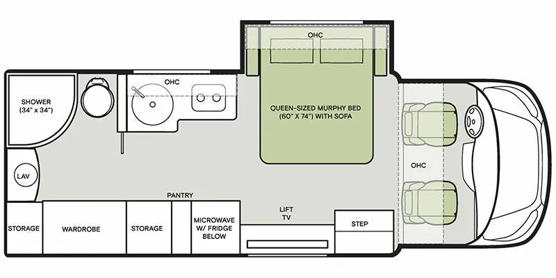 Tiffin Midas 24 MT floor plan