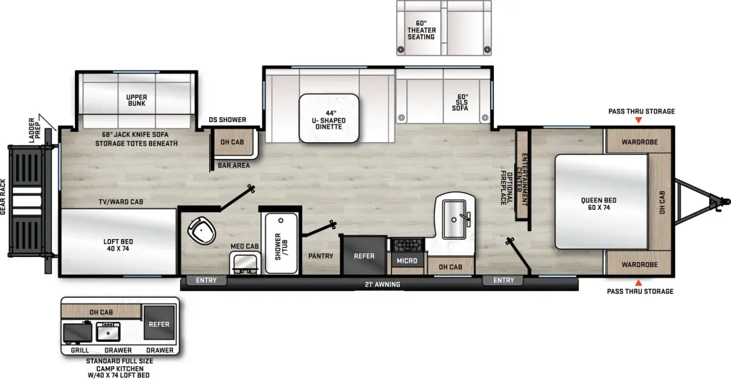 2026 Coachmen Catalina 323BHDS CK floor plan