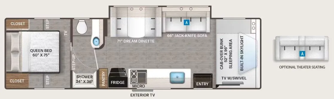 2027 Thor Motor Coach Quantum HS31 - Floor plan