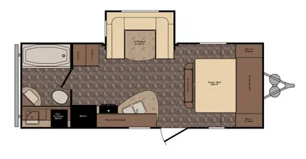 2016 CrossRoads Z-1 ZT225RB floor plan