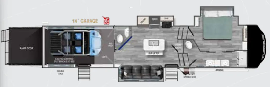 Heartland Torque 384 floor plan