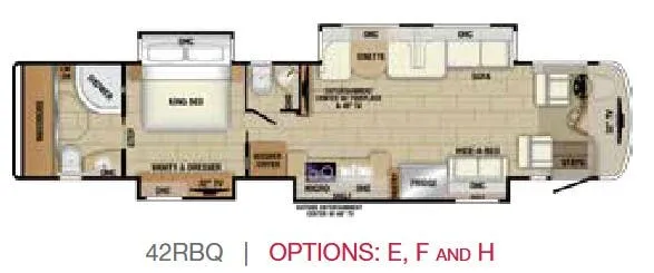Entegra Coach Anthem 42RBQ floor plan