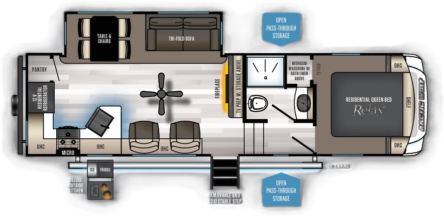 Forest River Cherokee Arctic Wolf 271RK floor plan