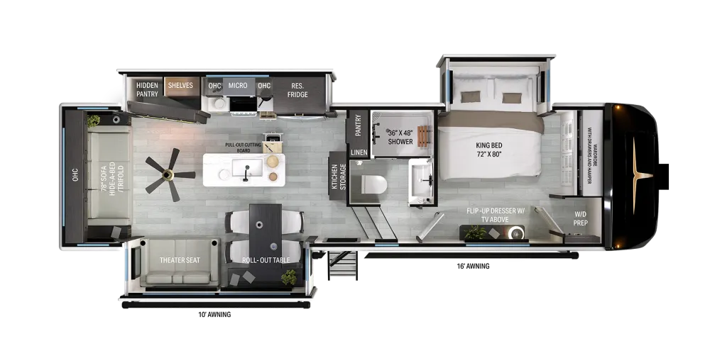 2026 Heartland Bighorn 31RL floor plan