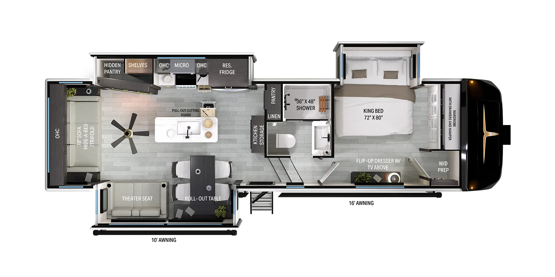 2026 Heartland Bighorn 31RL - Floor plan