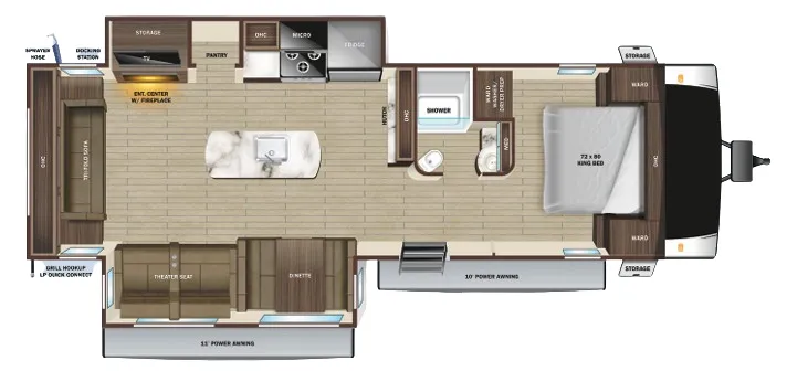 Highland Ridge Open Range Light 290RLS floor plan
