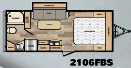 Winnebago Micro Minnie 2106FBS floor plan