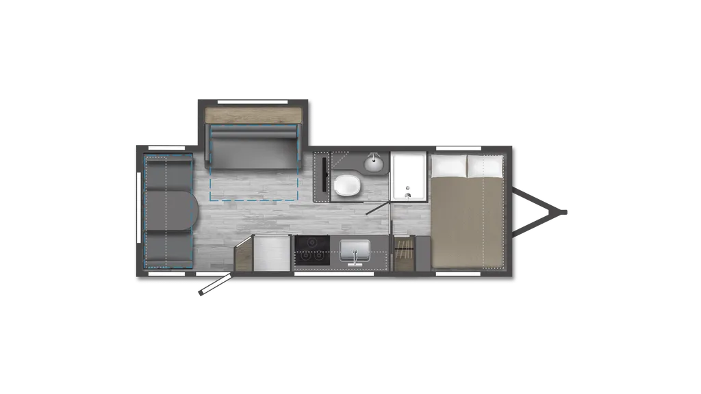 2024 Winnebago Micro Minnie 2225RL floor plan