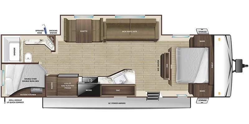 Highland Ridge Open Range Conventional 26BHSE floor plan
