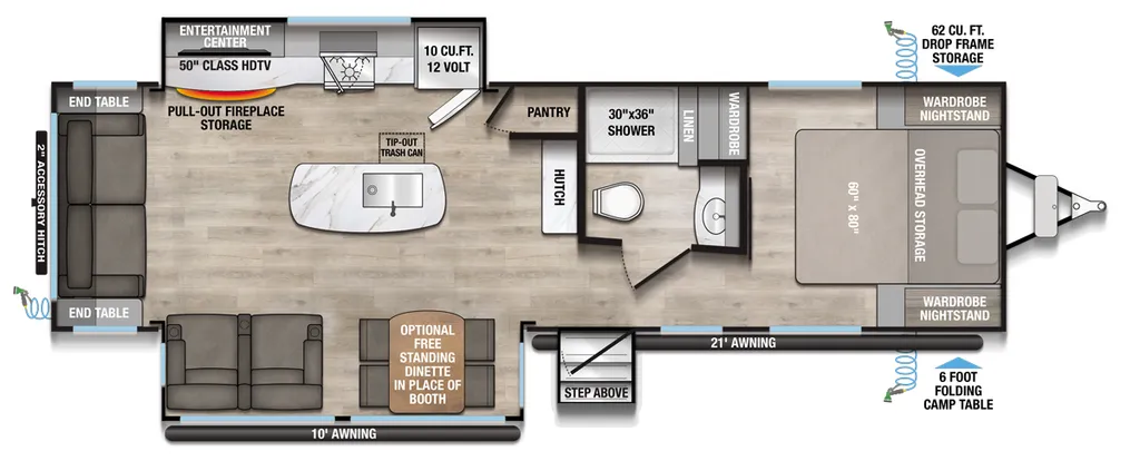 2027 Alliance RV Delta 292RL floor plan