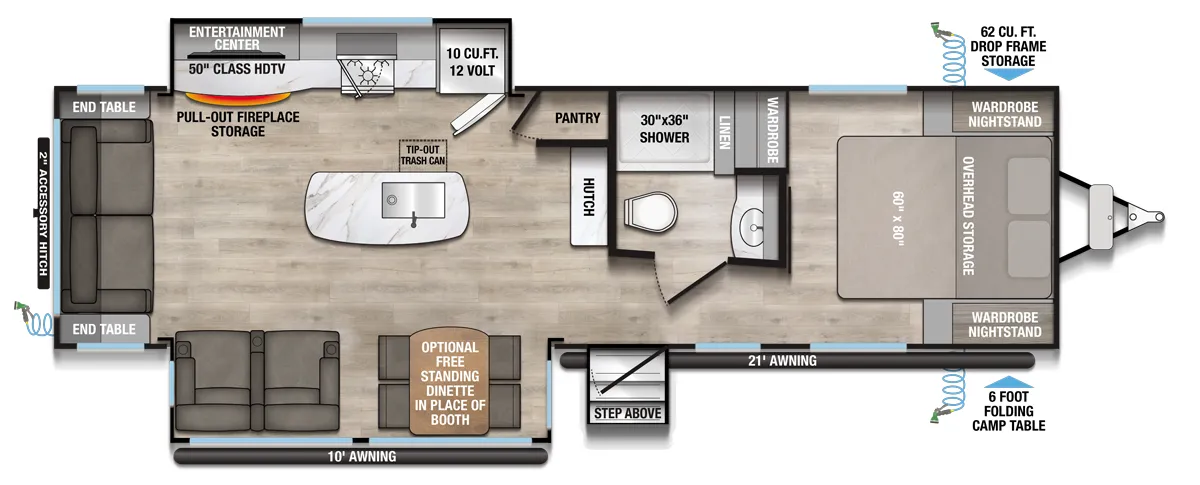 Alliance RV Delta 292RL floor plan