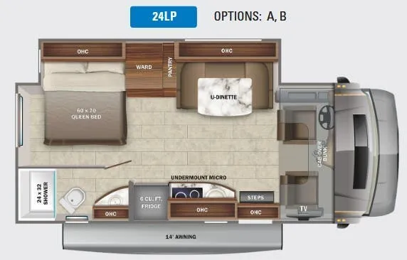 Jayco Melbourne Prestige 24LP floor plan