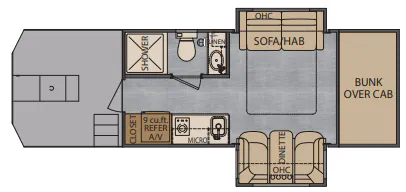 Renegade RV Classic CS150 floor plan