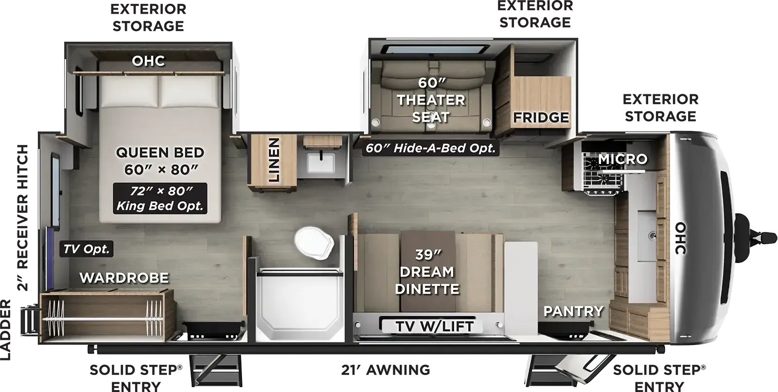 Forest River Flagstaff Super Lite 26SFK floor plan