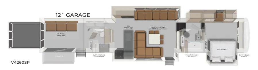 Axiom Vendetta V4260SP floor plan