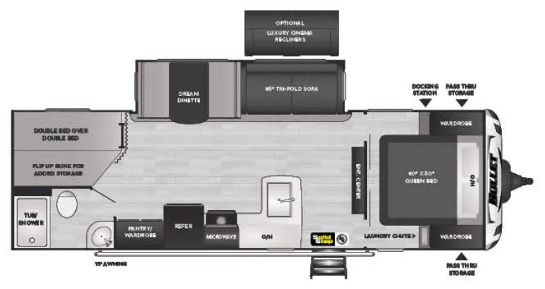 Keystone Bullet 273BHSWE floor plan