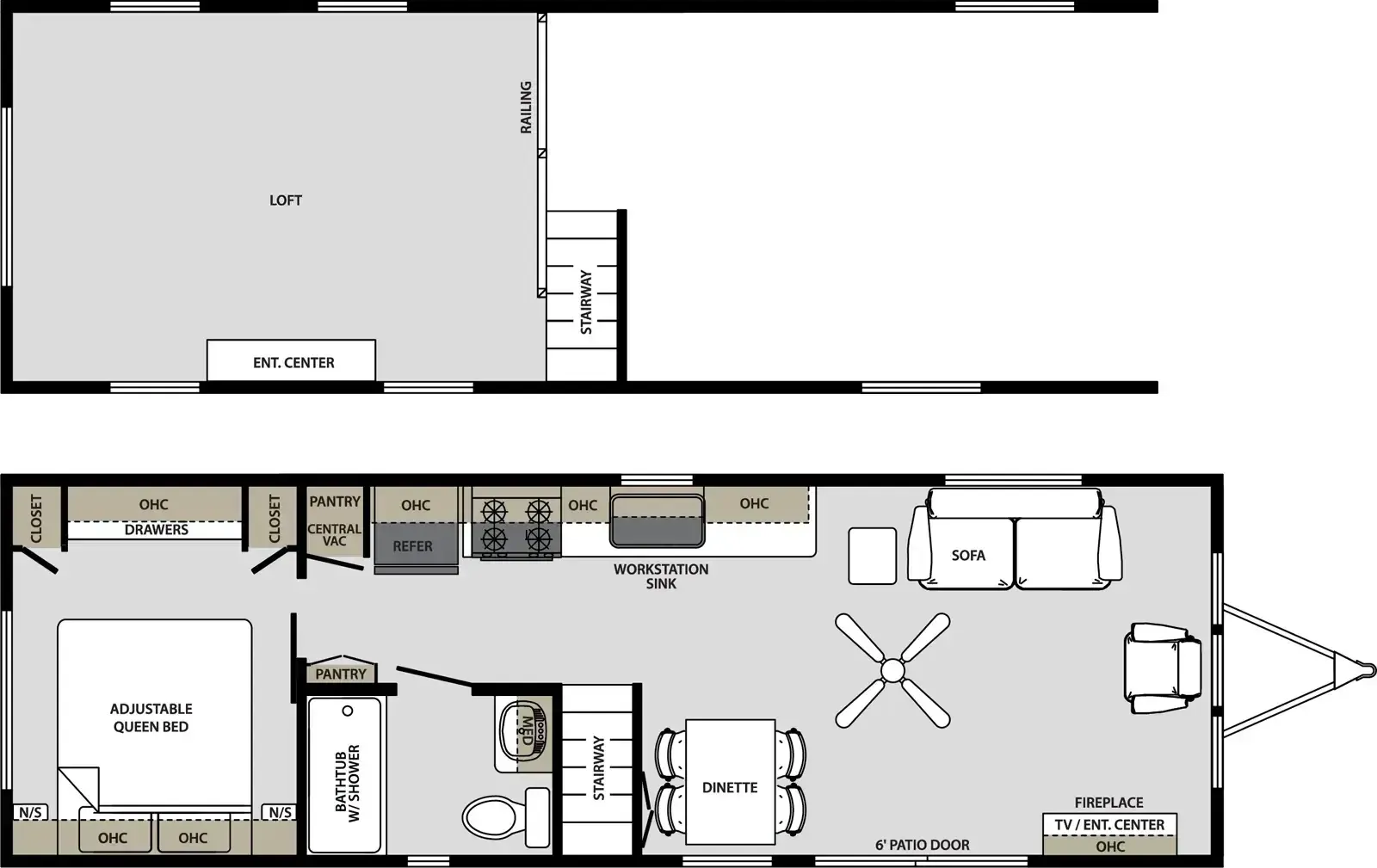 Forest River Quailridge Premier 355FLL-P floor plan