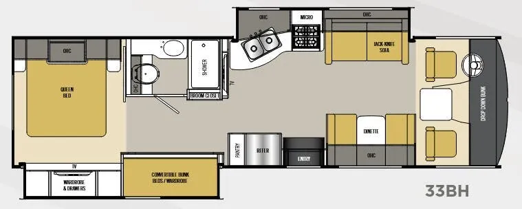 Coachmen Pursuit 33BH floor plan