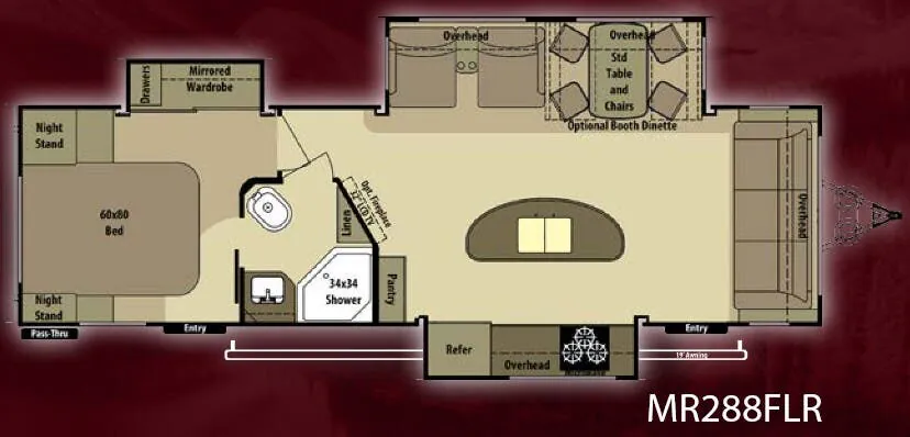 Highland Ridge Mesa Ridge MR288FLR floor plan