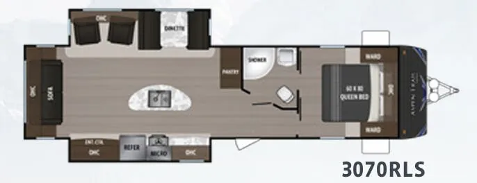 Dutchmen Aspen Trail 3070RLS floor plan
