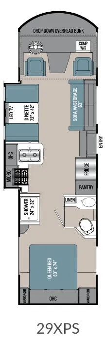 Coachmen Pursuit 29XPS floor plan