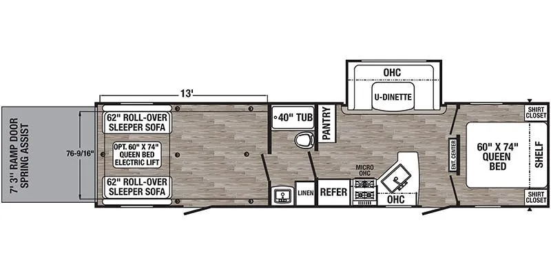 Palomino Puma XLE Lite 29TSS floor plan