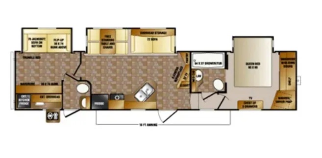 CrossRoads Cruiser CF354BH floor plan