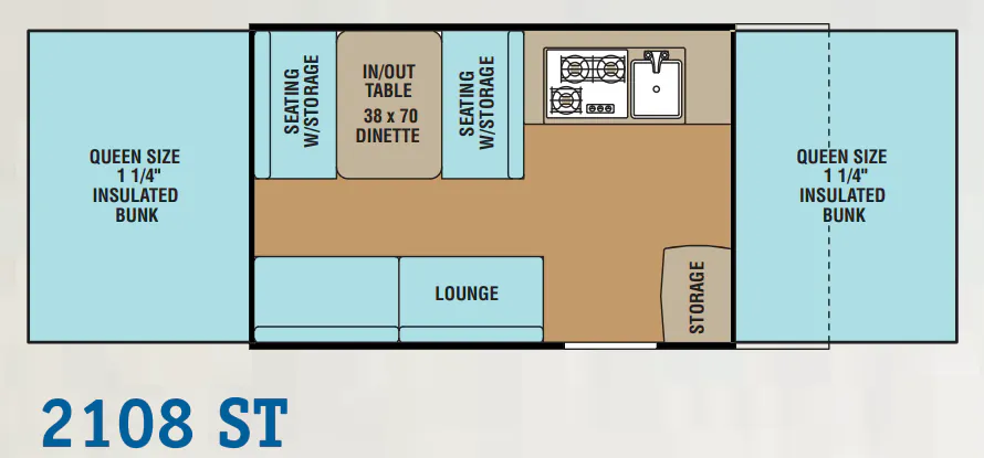 Forest River Viking Epic 2108ST floor plan