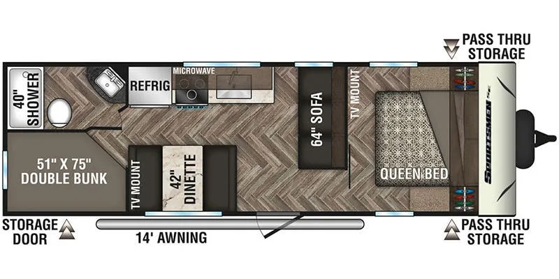 K-Z Sportsmen SE 260BHSE floor plan