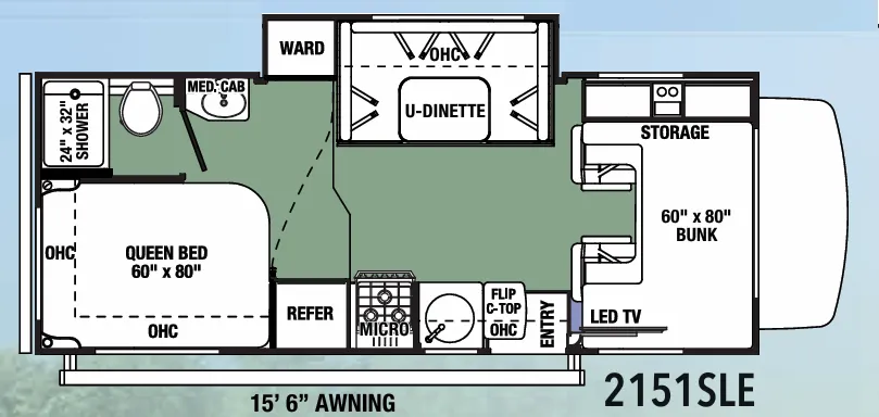 Forest River Forester LE 2151SLE floor plan