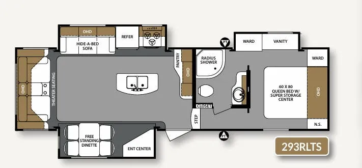Forest River Surveyor 293RLTS floor plan