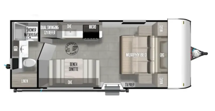 Forest River EVO Select 185RB floor plan