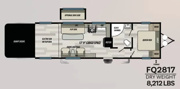 Forest River Stealth FQ2817 floor plan