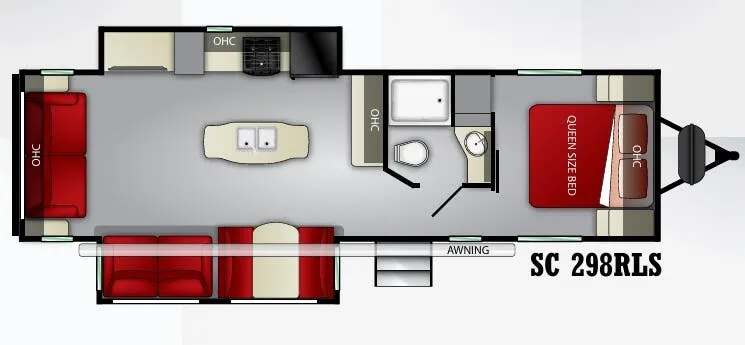 Cruiser RV Shadow Cruiser 298RLS floor plan