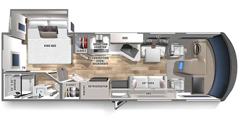 2024 Coachmen Euro 25EU floor plan